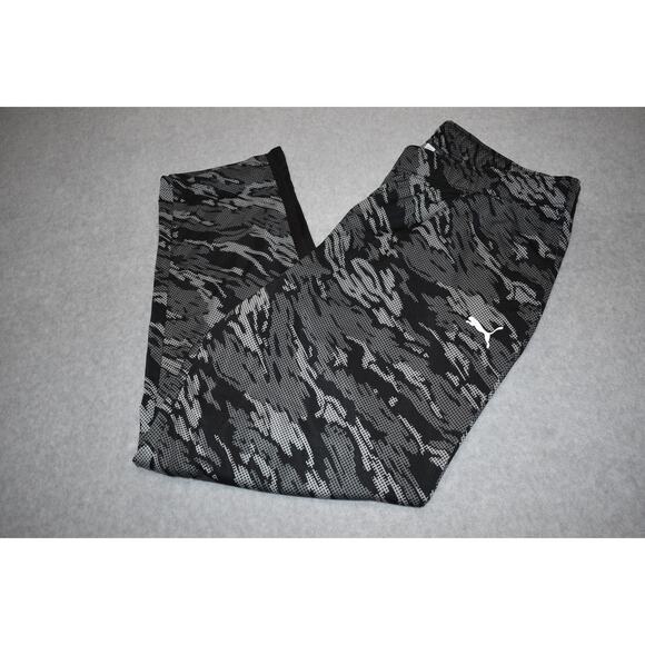 Puma Gym Pants Mens Size 3XLT TALL Pockets Gray Camo Polyester Performance - Picture 1 of 6